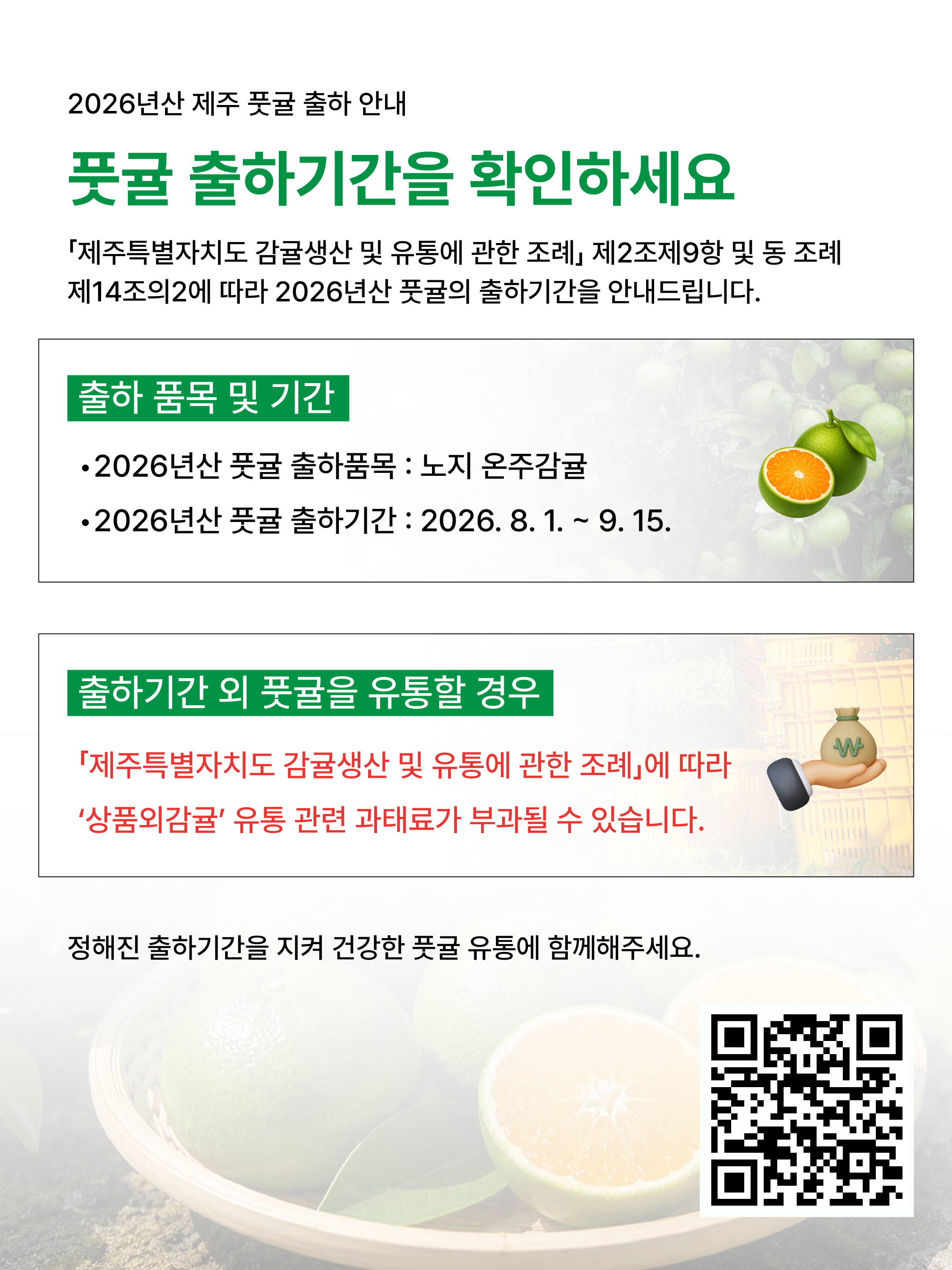 2026 풋귤 출하기간